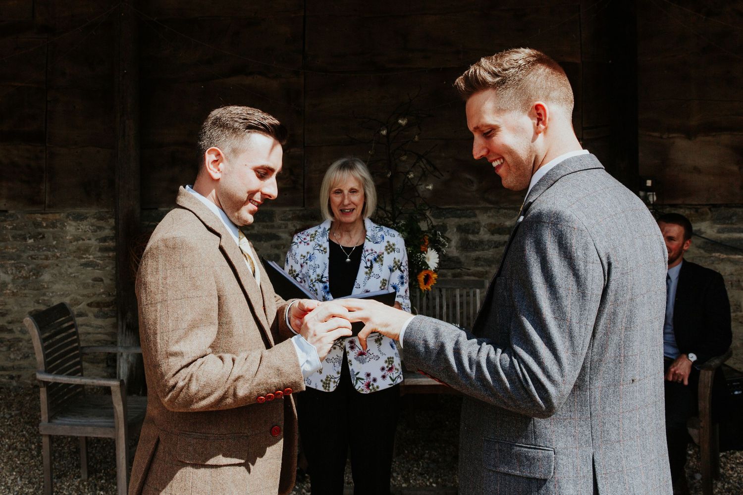 Stockbridge Farm Barn Wedding , Gay wedding , Dorset wedding photographer