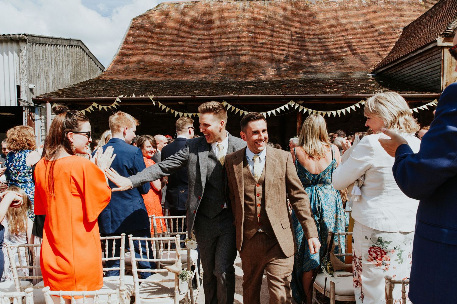 Stockbridge Farm Barn Wedding , Gay wedding , Dorset wedding photographer
