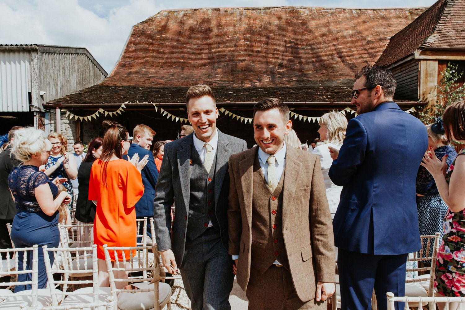 Stockbridge Farm Barn Wedding , Gay wedding , Dorset wedding photographer