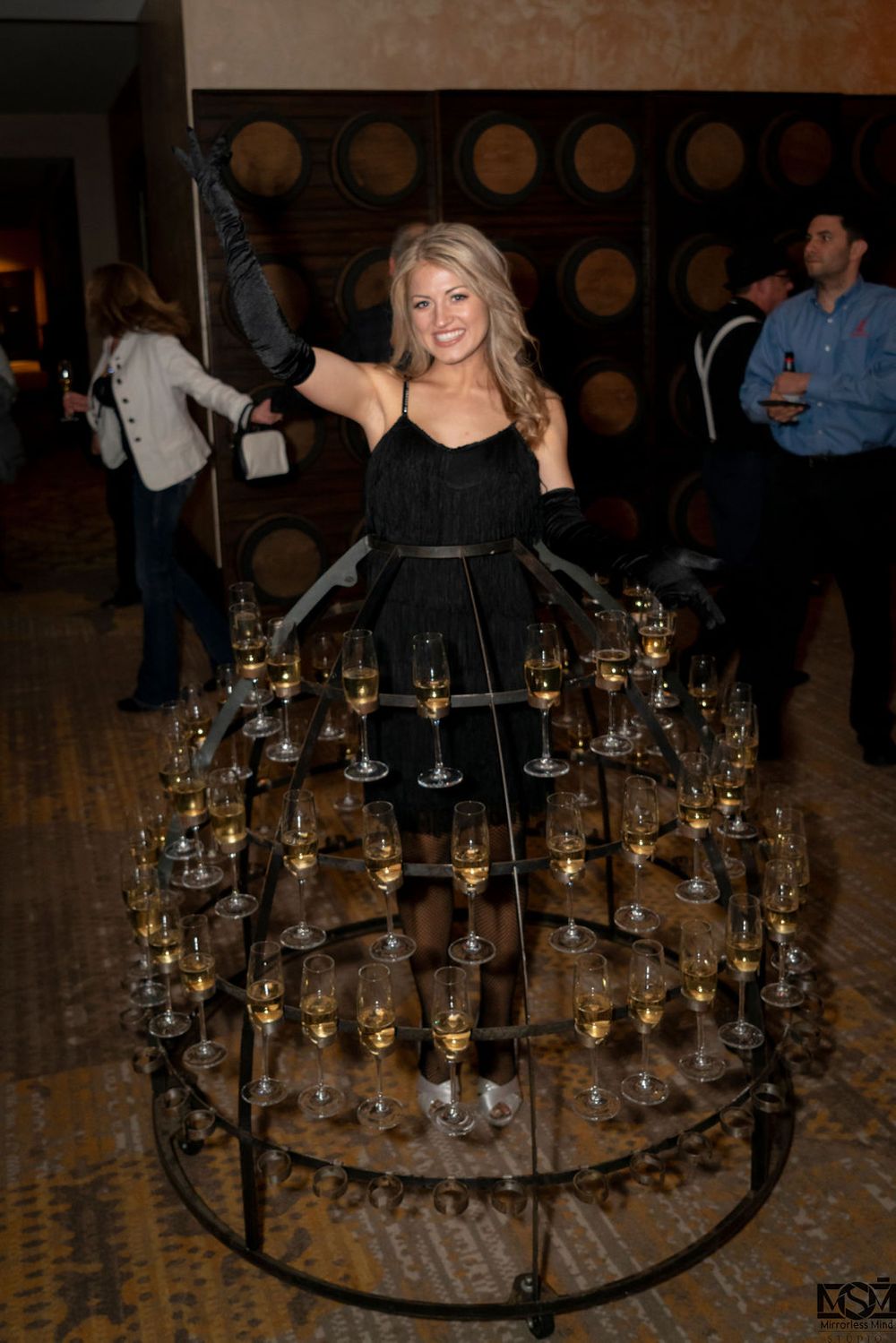 tgifridays champagne dress corporate branding photography video marketing holiday party