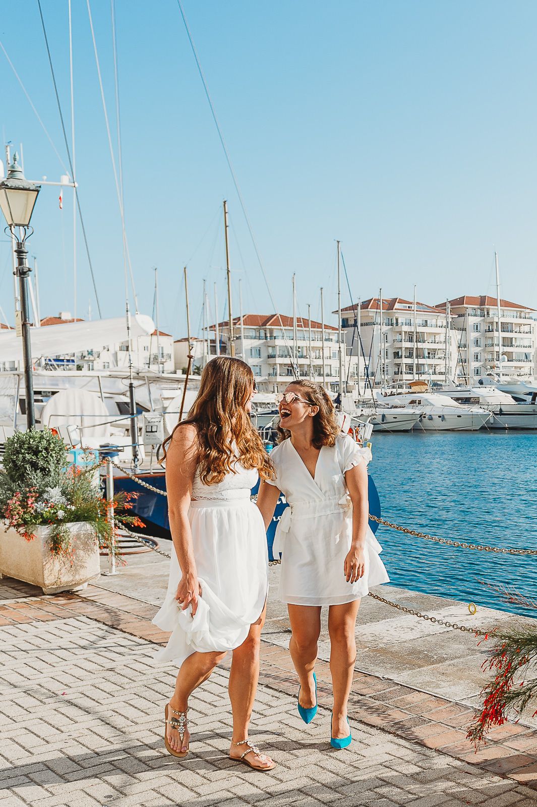 Wedding couple at Marina
