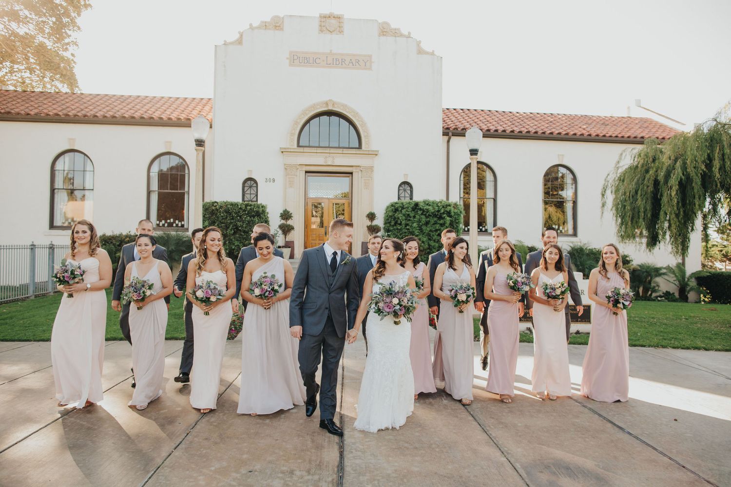 Wedding Party Walk | Redondo Beach Historic Library