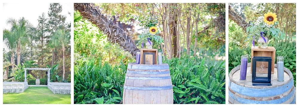 Visalia Central Valley California Koetsier ranch wedding ceremony decor