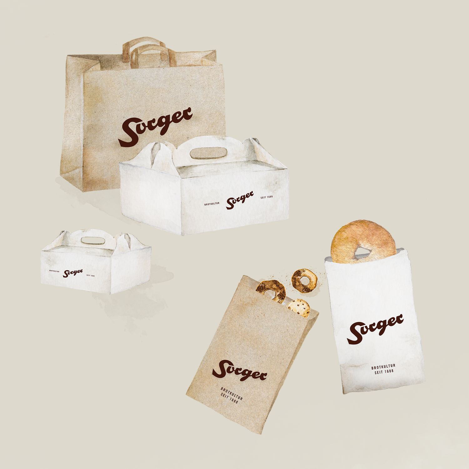 Verpackung watercolor