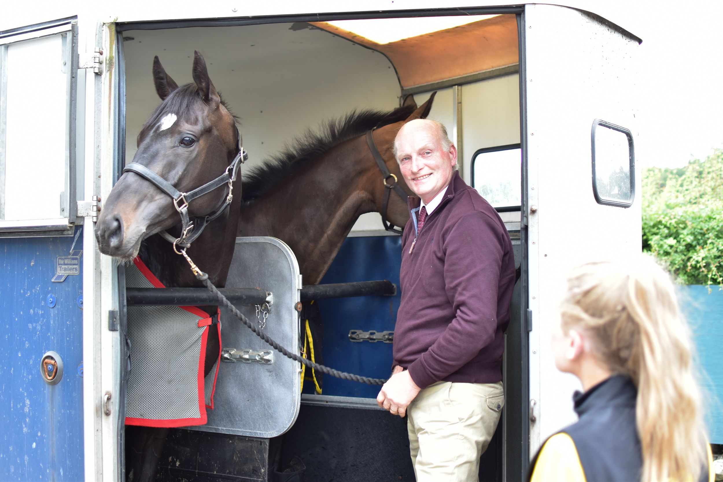 Trainer Ian Duncan arriving at Cartmel Racecourse