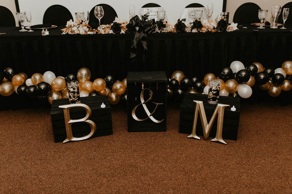 Black & Gold Wedding
