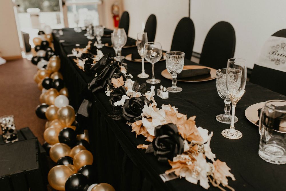 Black & Gold Wedding