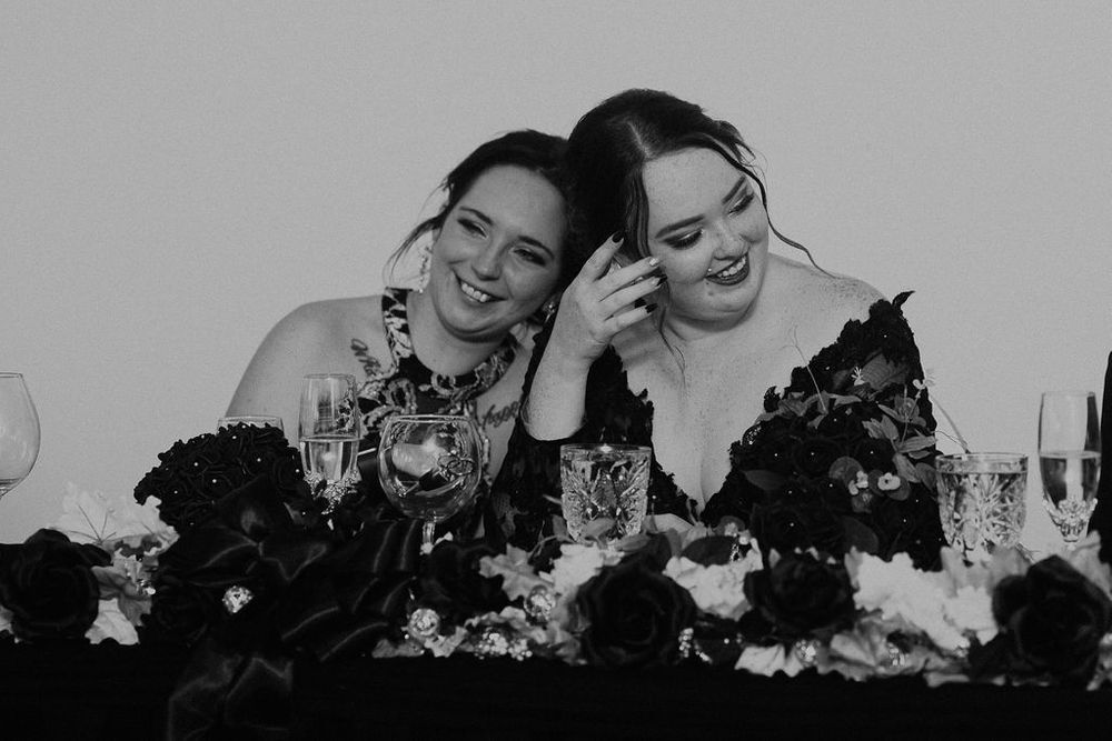 Maid of Honor and Bride