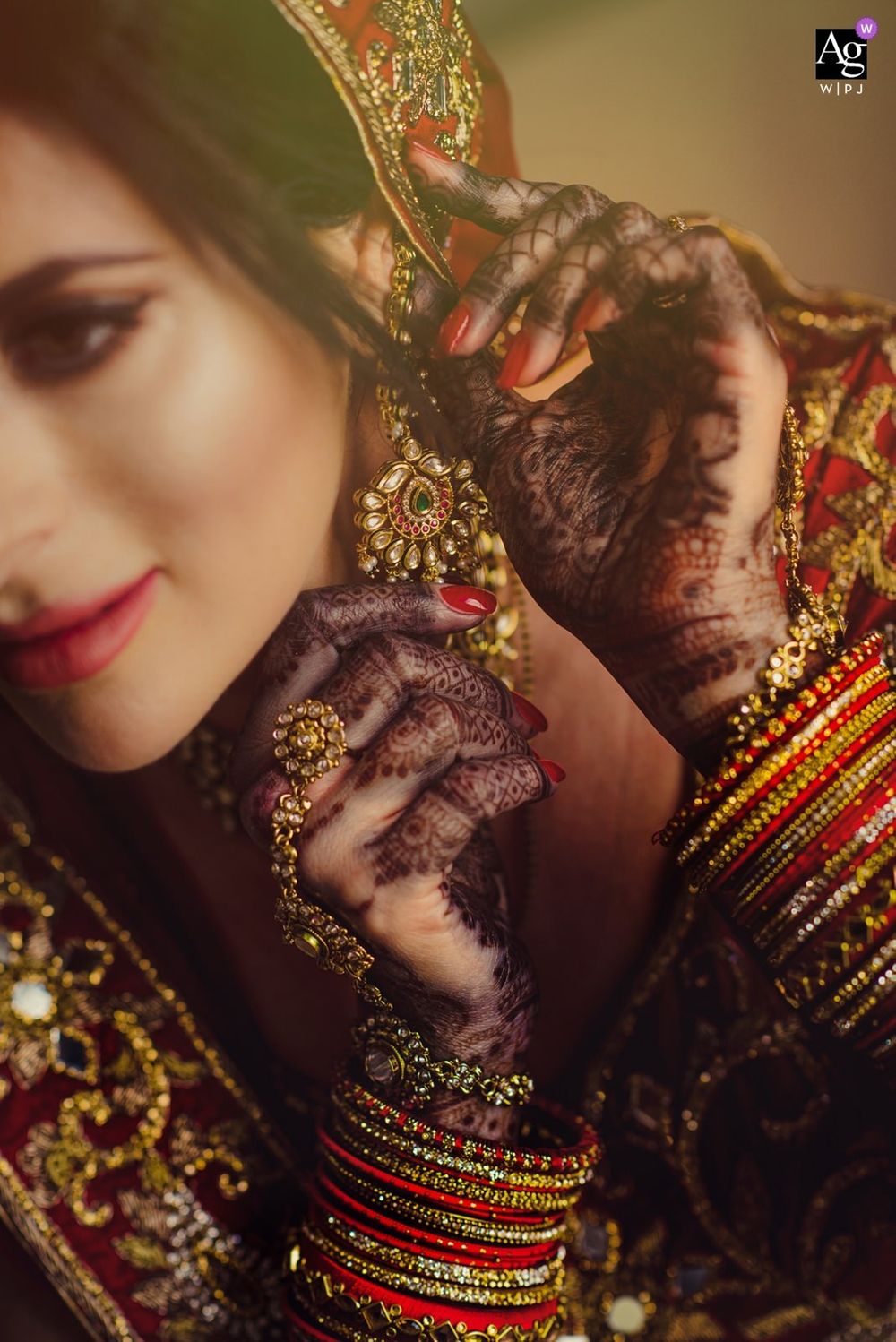 artistic wpja award winning photo hindu jew bride