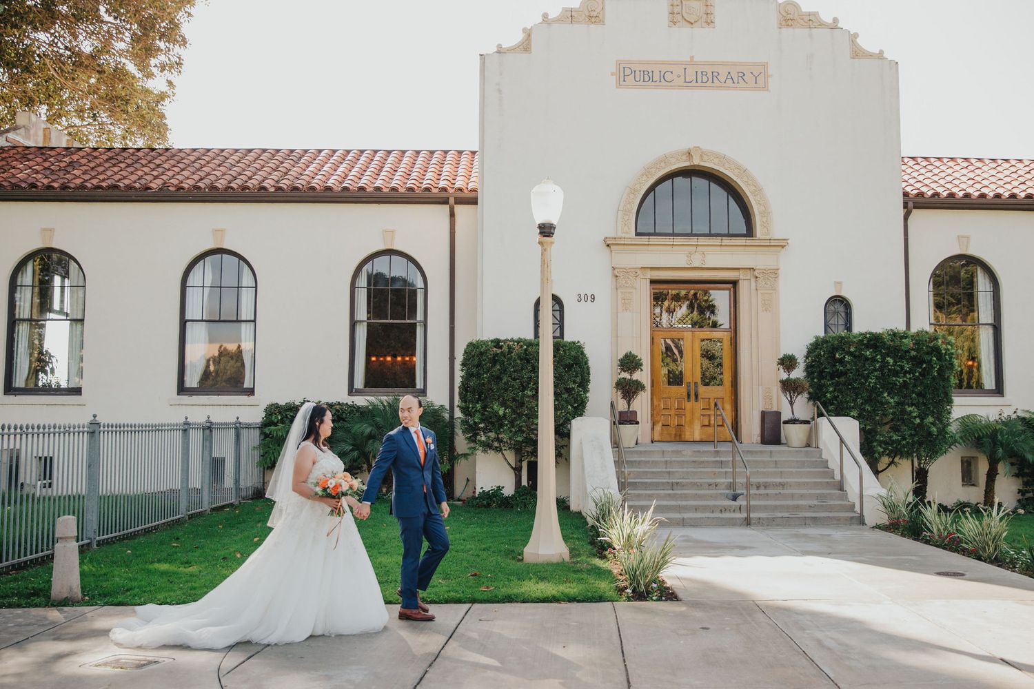 redondo beach historic library wedding