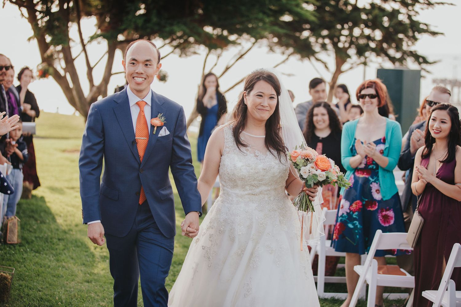 wedding ceremony exit redondo beach historic library