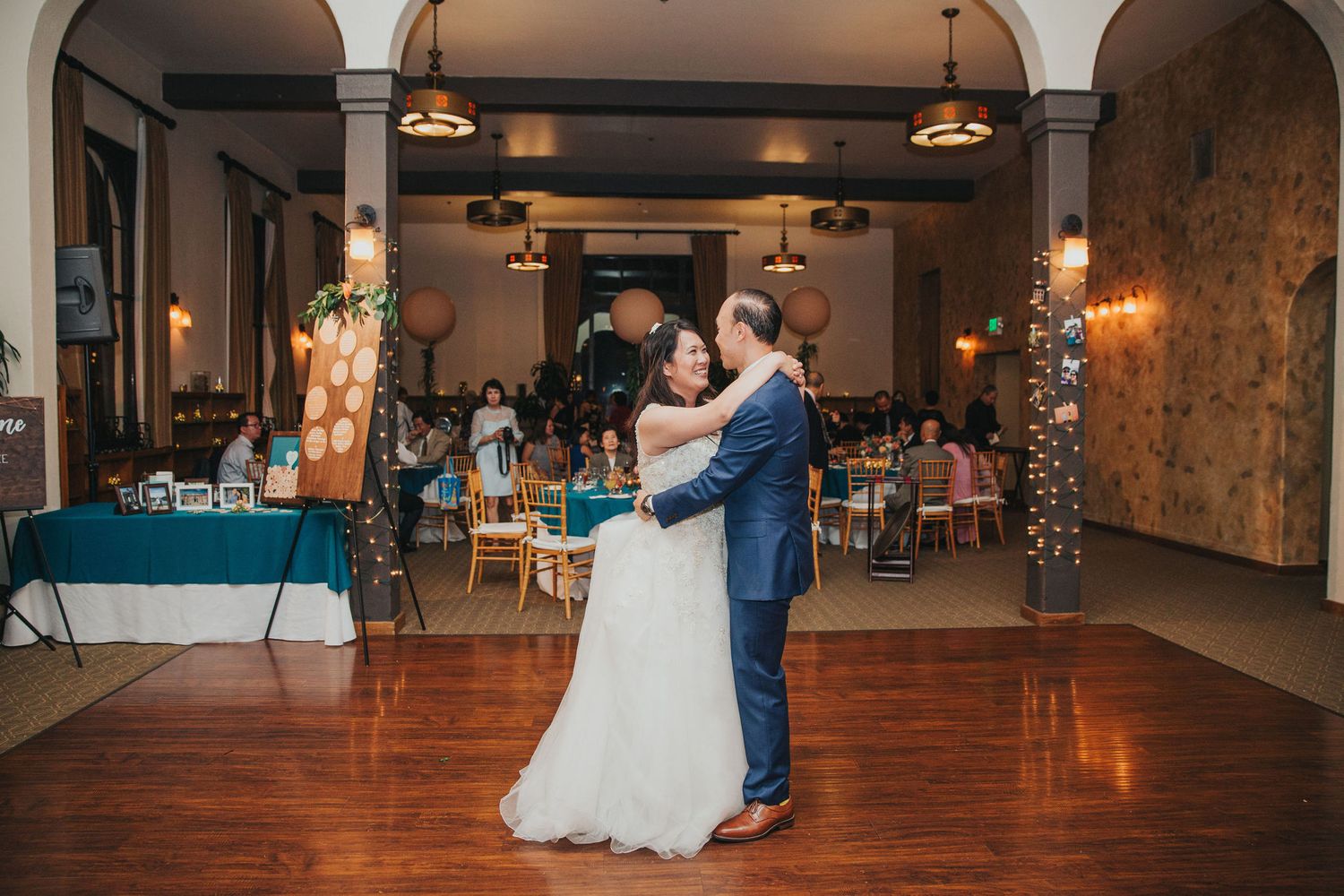 bride & groom first dance redondo beach historic library