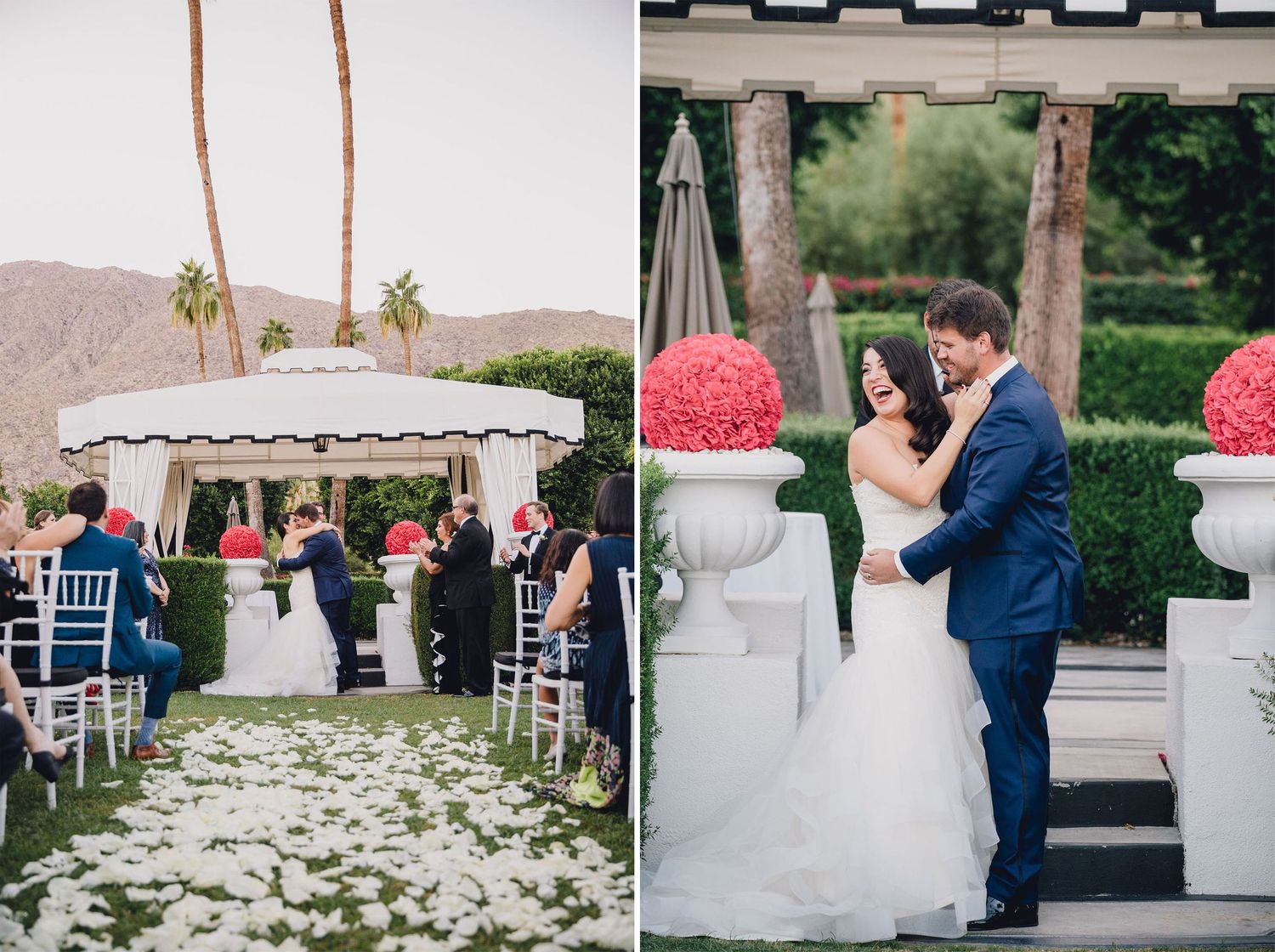 Ceremony Kiss | Avalon Hotel Palm Springs