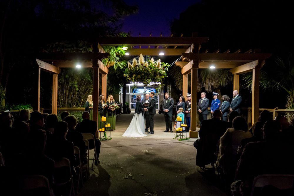 Wedding ceremony at at Riverbanks Zoo in Columbia, SC