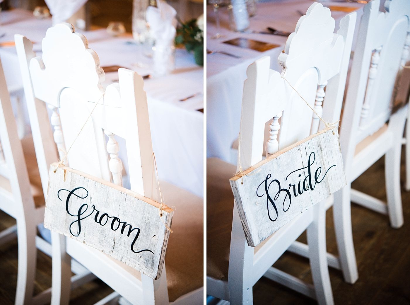 Springville Central Valley california barn wedding reception sweetheart table