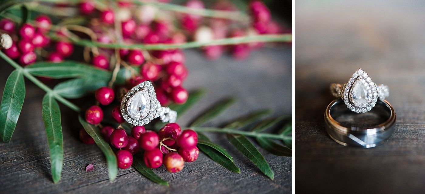 Springville Central Valley california barn wedding rings
