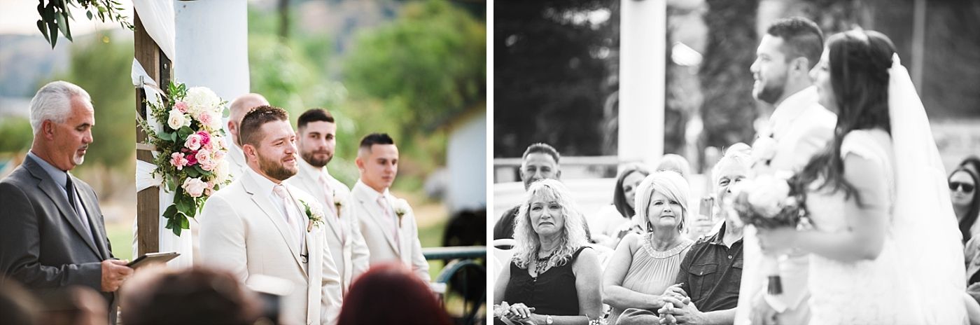 Springville Central Valley california barn wedding ceremony