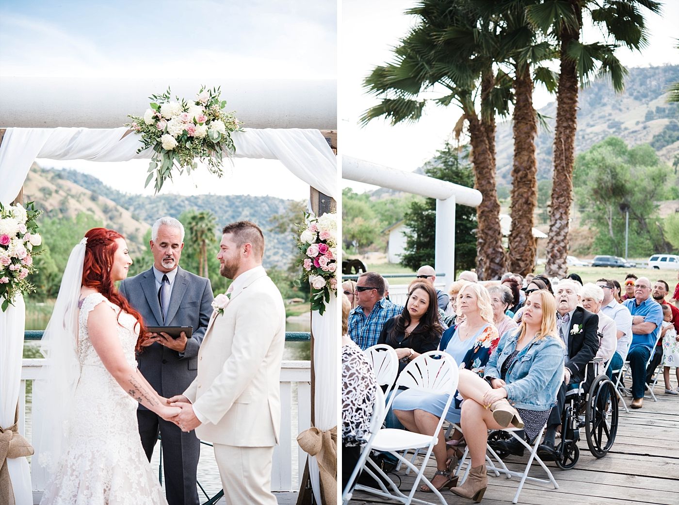 Springville Central Valley california barn wedding ceremony