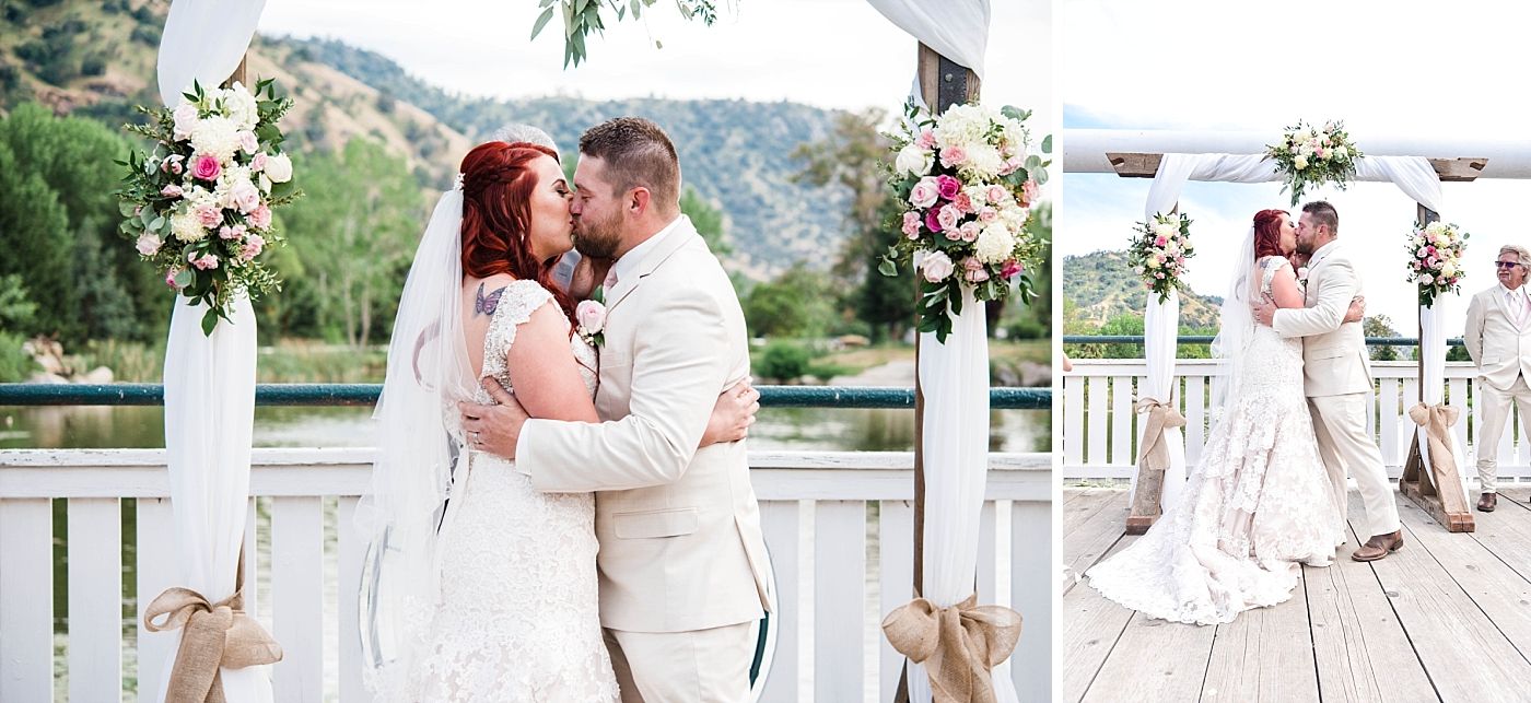 Springville Central Valley california barn wedding ceremony