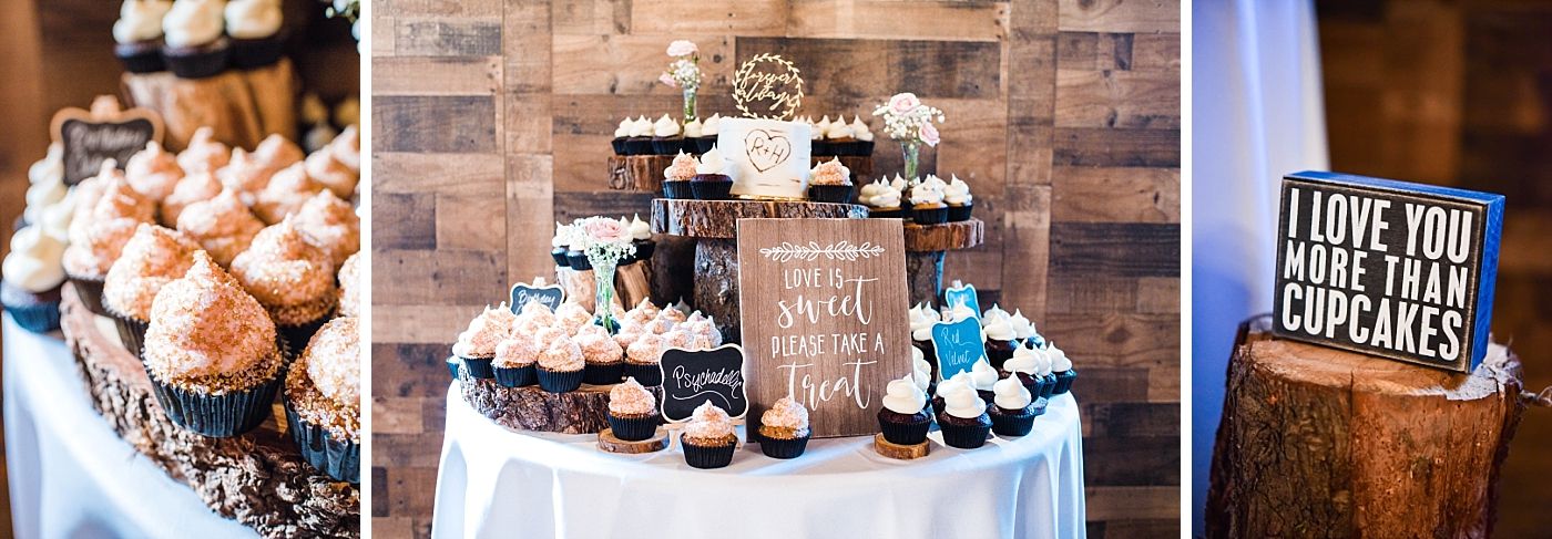 Springville Central Valley california barn wedding reception cake