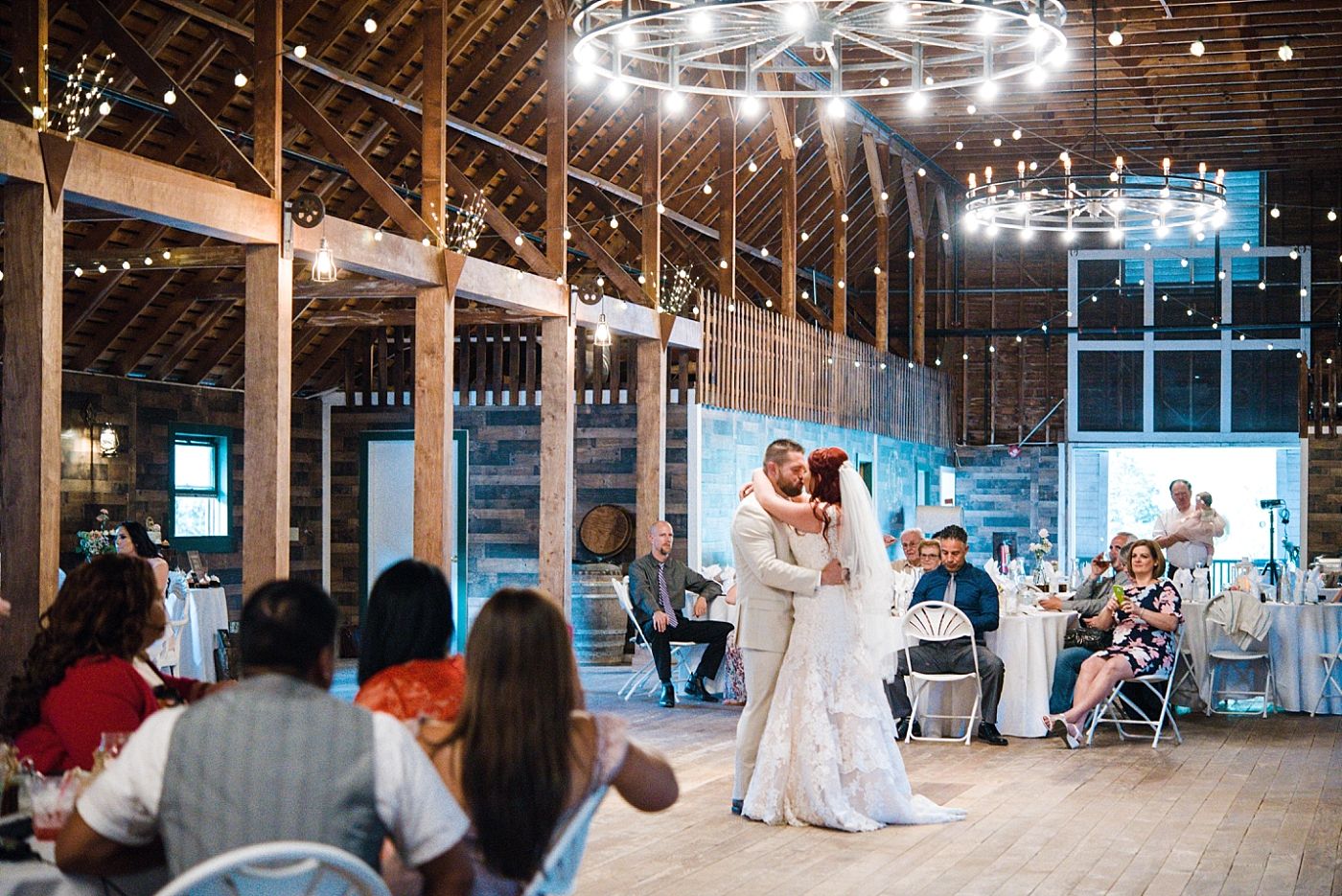 Springville Central Valley california barn wedding reception
