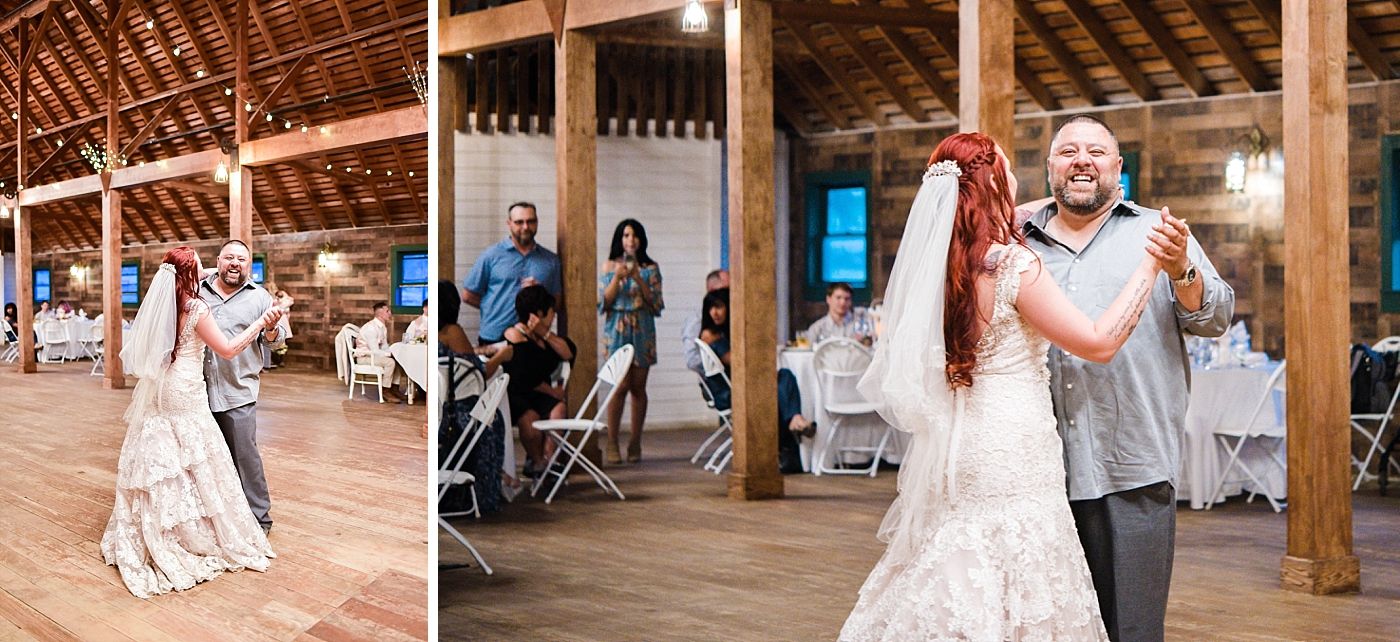 Springville Central Valley california barn wedding reception