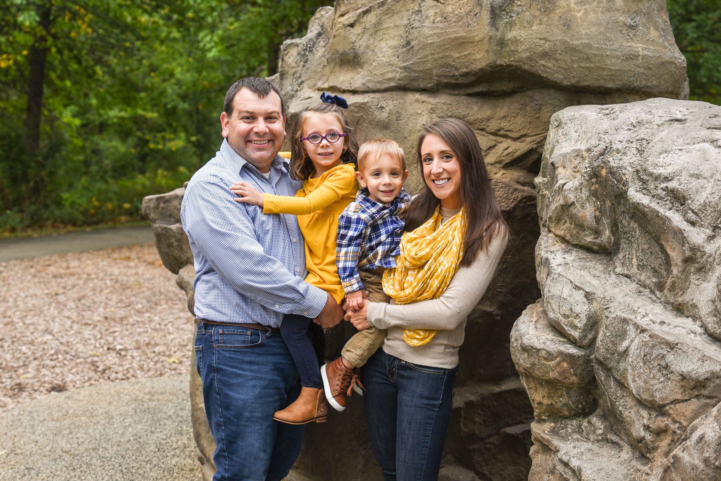 family at Horseshoe Park, Shaker Heights, Ohio