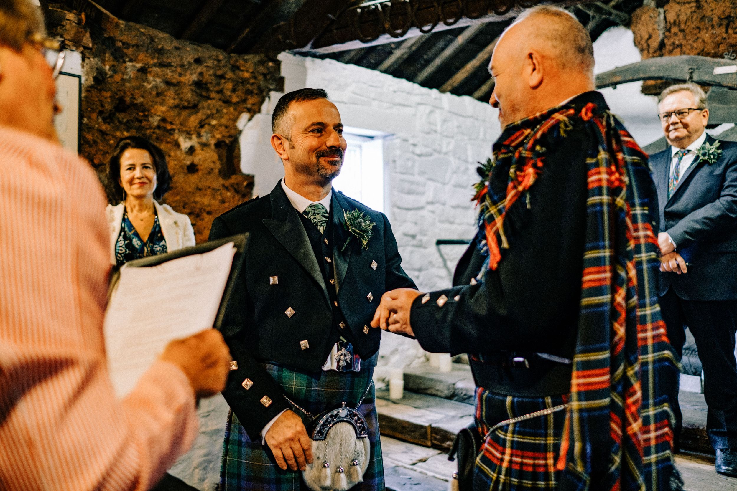 Chelsea Cannar Wedding Photography in Cumbria. Gay Wedding at Springkell House.