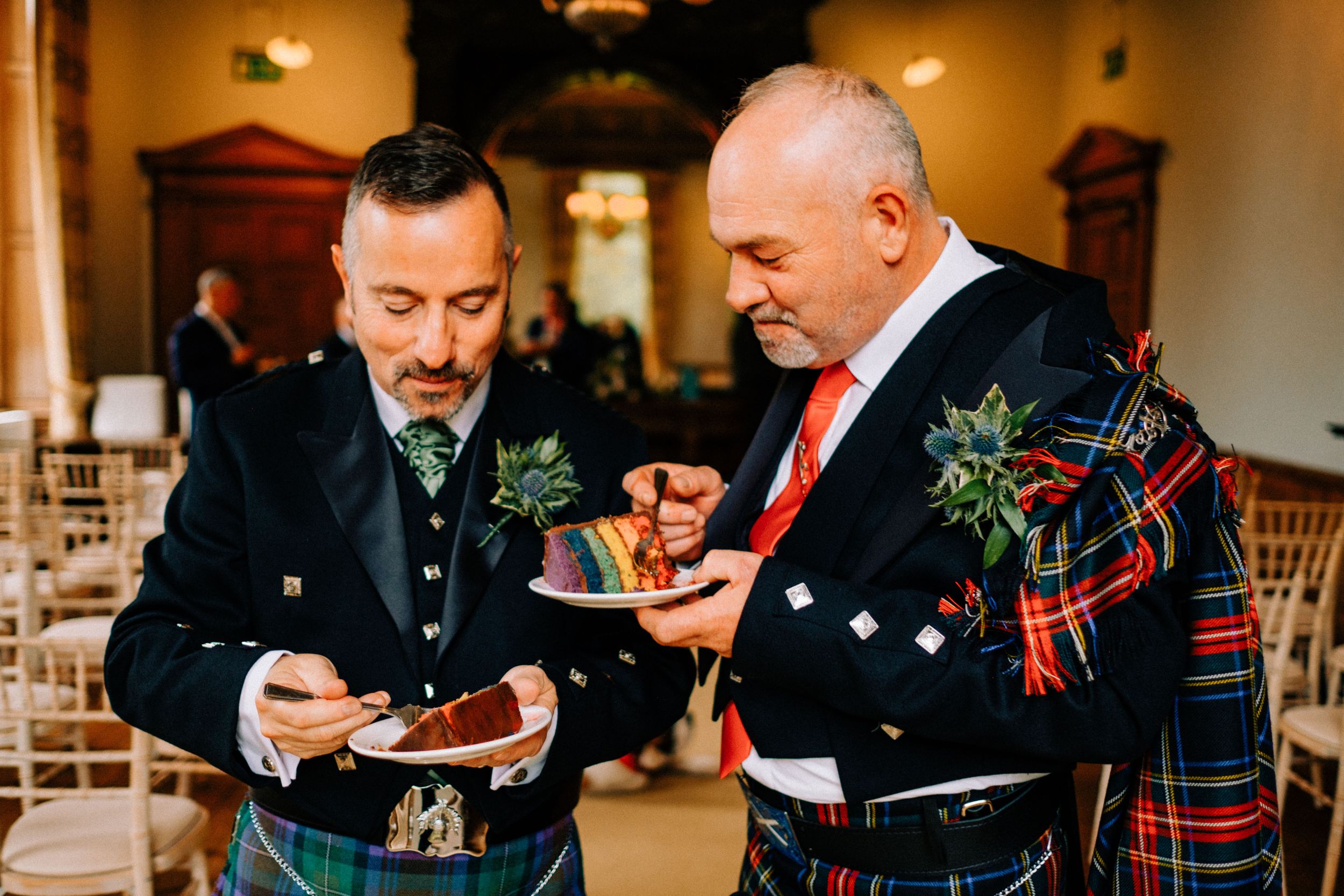 Chelsea Cannar Wedding Photography in Cumbria. Gay Wedding at Springkell House.