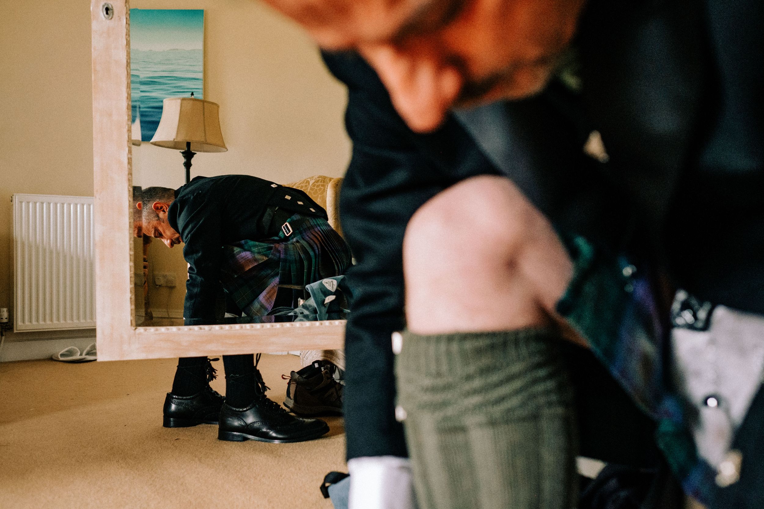 Chelsea Cannar Wedding Photography in Cumbria. Gay Wedding at Springkell House.