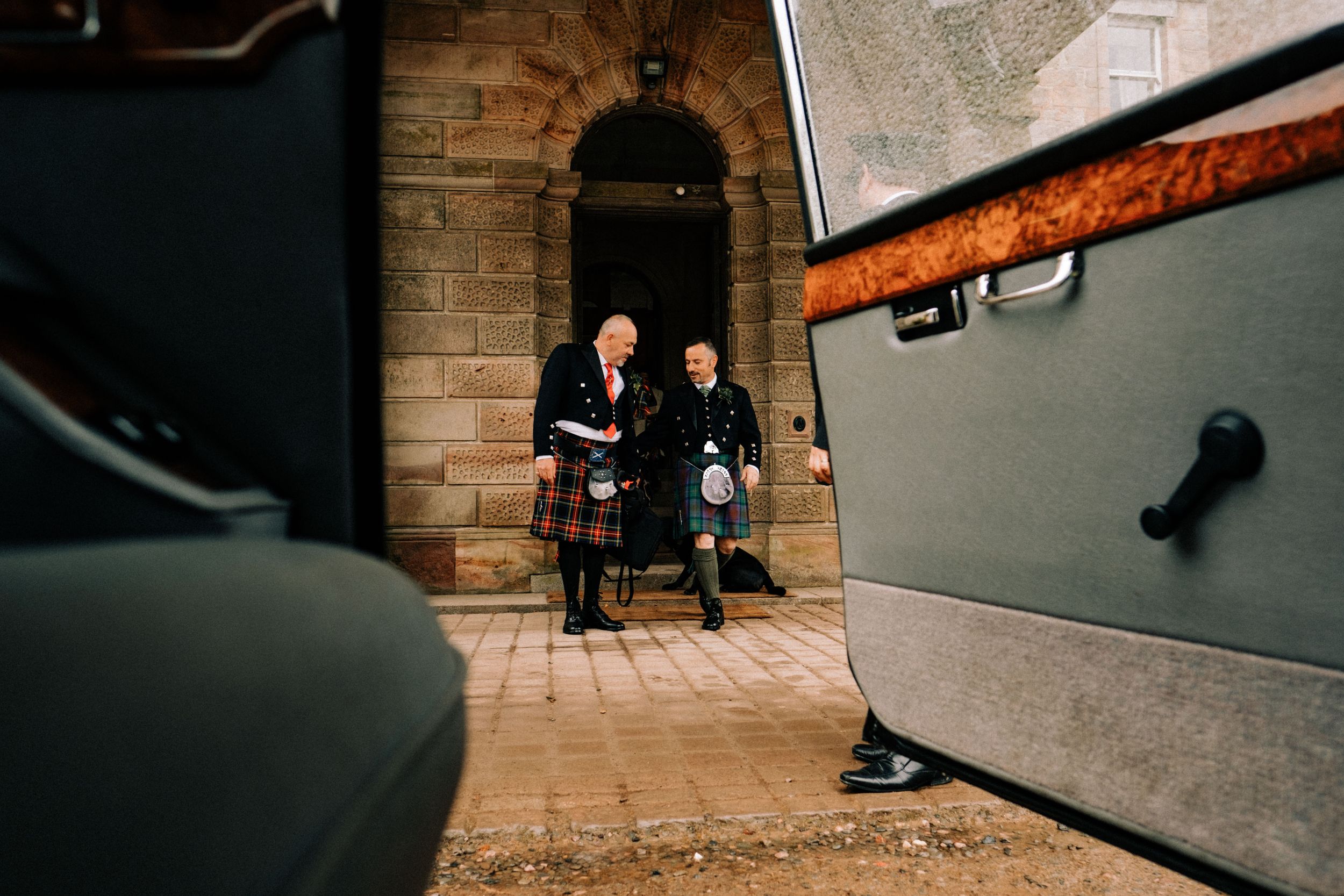 Chelsea Cannar Wedding Photography in Cumbria. Gay Wedding at Springkell House.