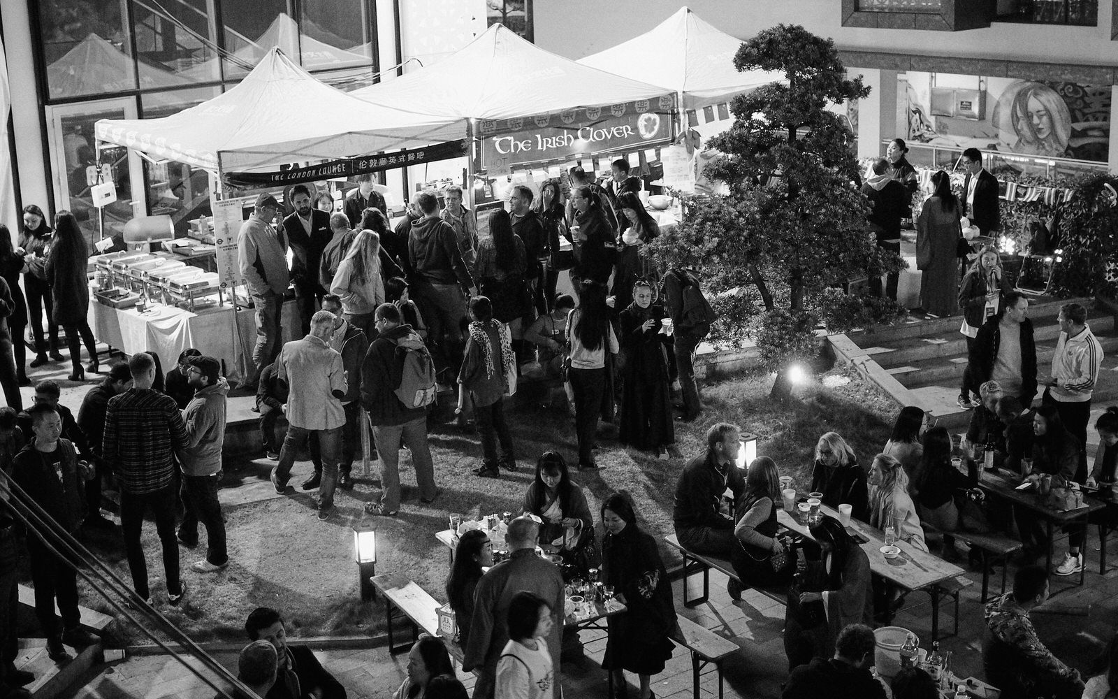 Vendors local restaurants happy patrons big crowd CTC Come Together 2019 Zhuhai