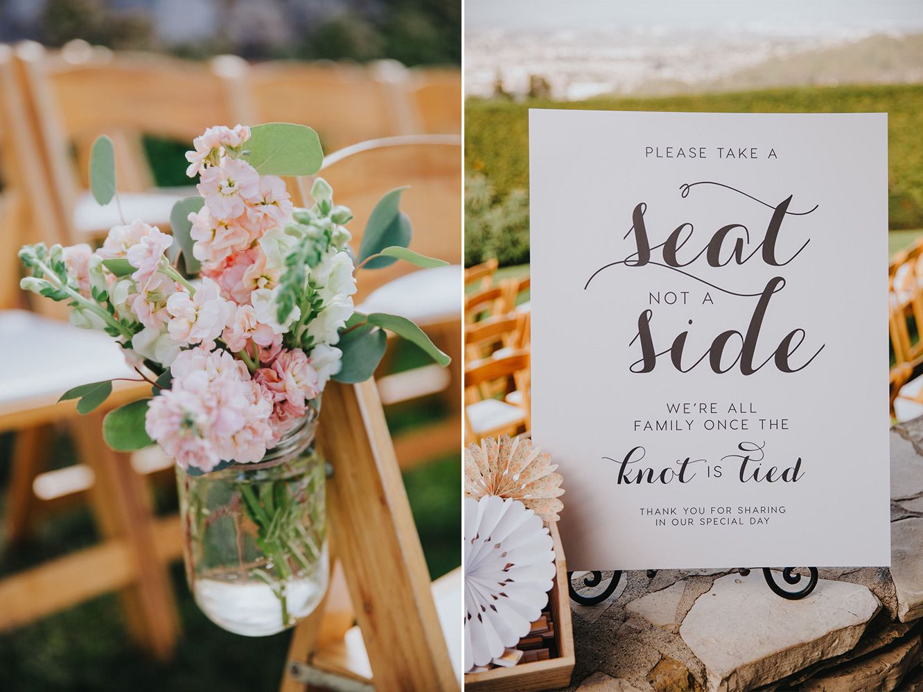 wedding ceremony details at la venta inn