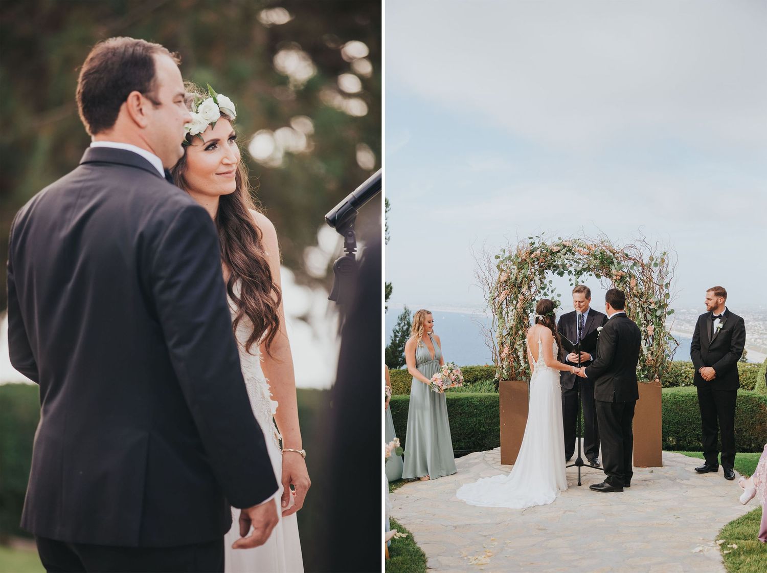 wedding ceremony at la venta inn