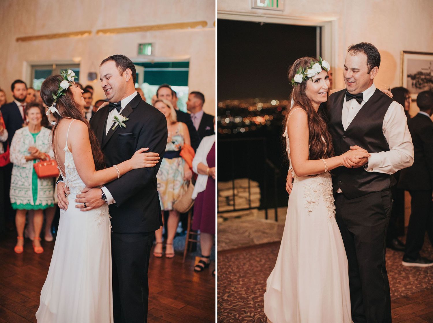 bride & groom first dance at la venta inn