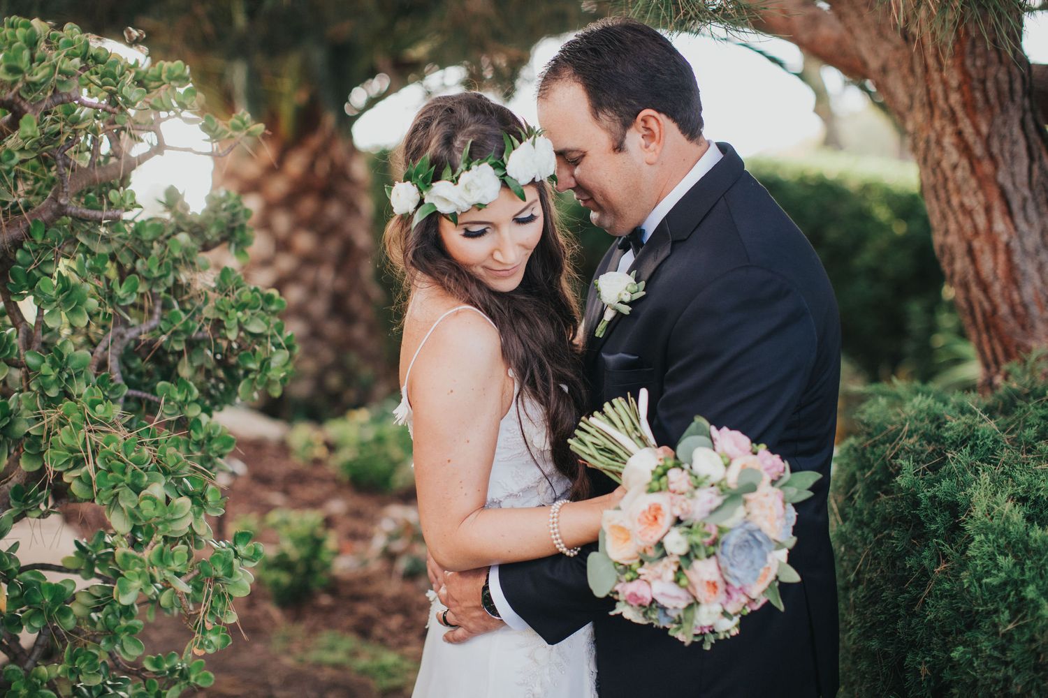 bride & groom portrait at la venta inn