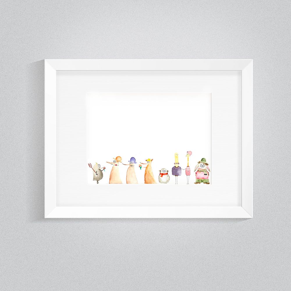 Little creatures watercolor