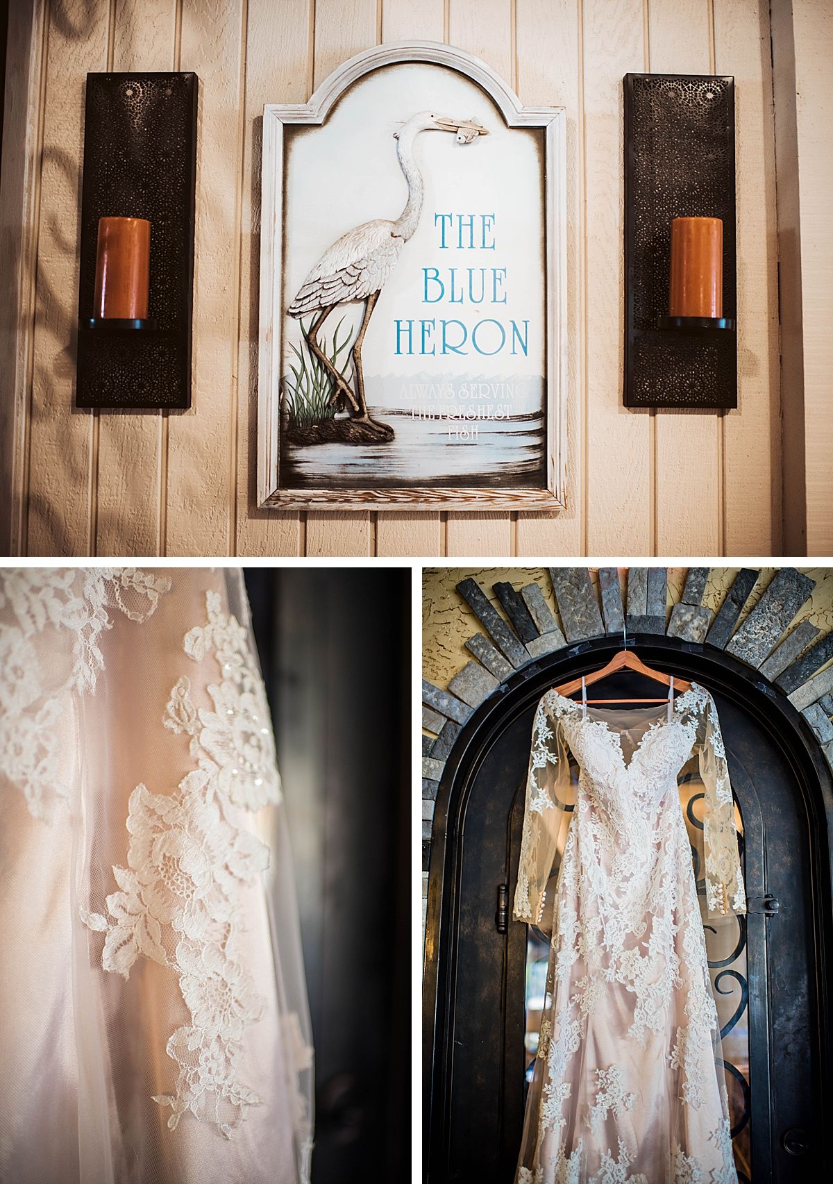 Coarsegold Central Valley California blue heron Yosemite grill wedding dress