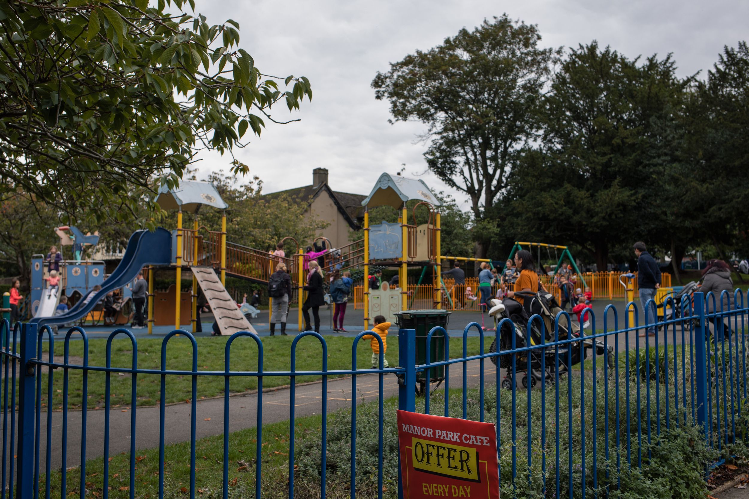 busy kids playground in Manor Park