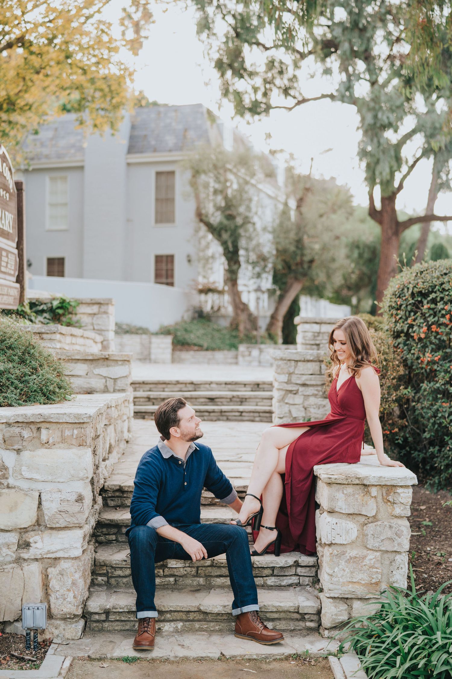 palos verdes engagement photo