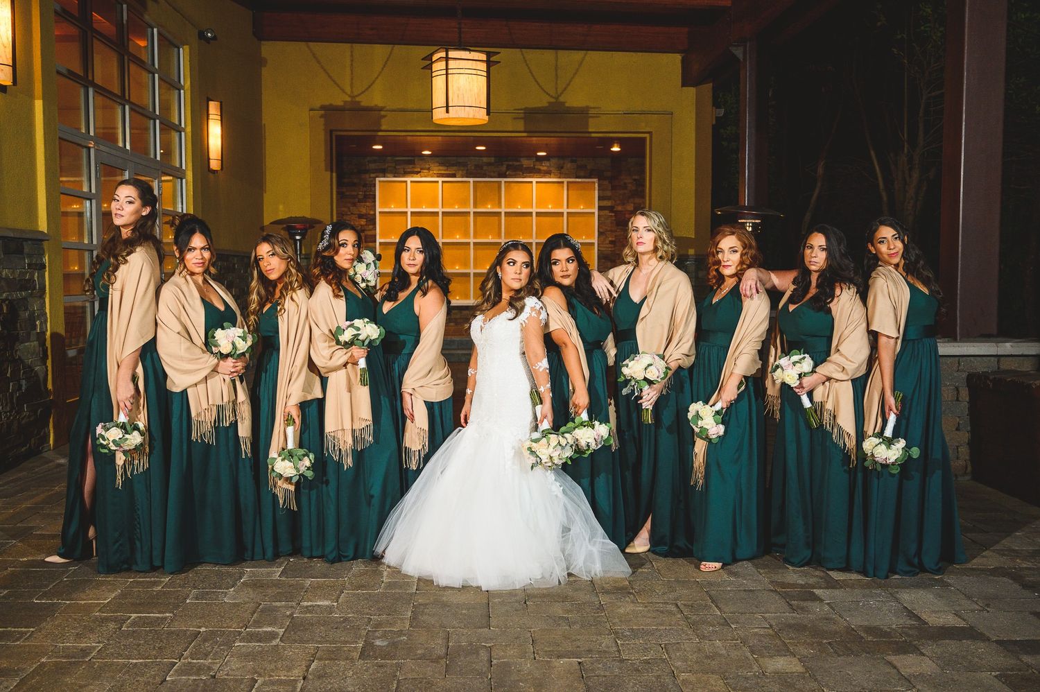 badass bridal portrait at stone house at stirling ridge