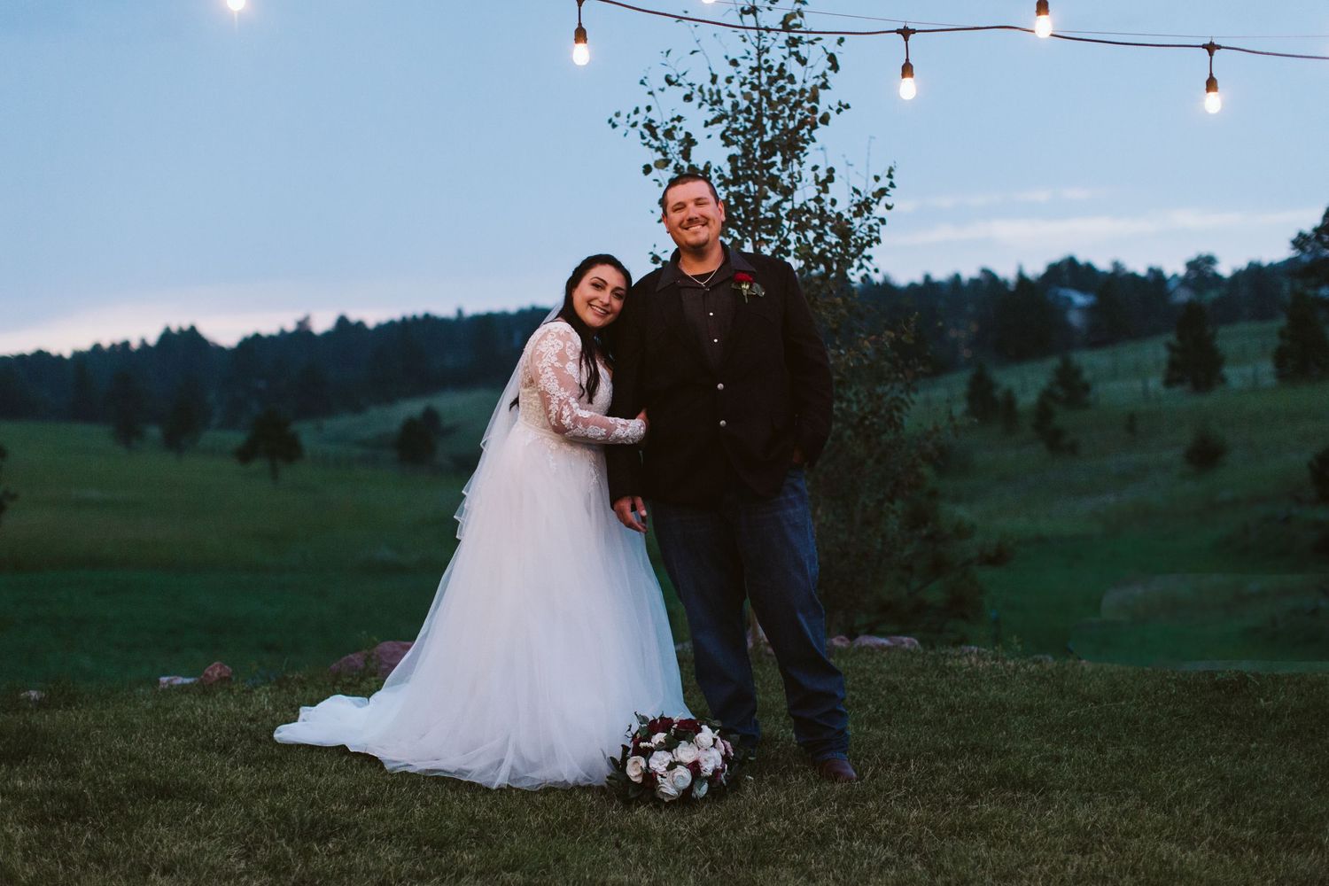 Colorado Springs Night Wedding Photography