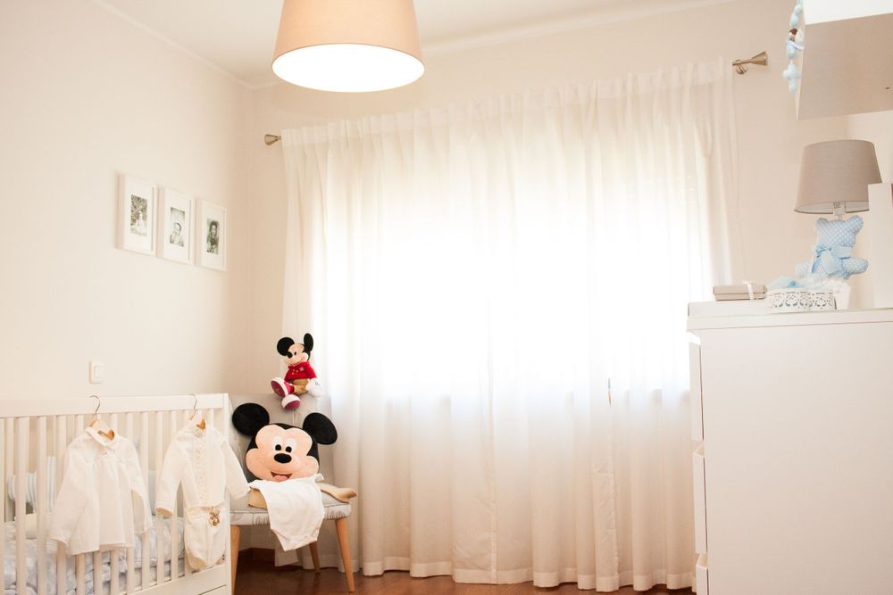 Quarto de bebé no dia do baptizado. Reportagem batizado Porto Fotografo para batizado