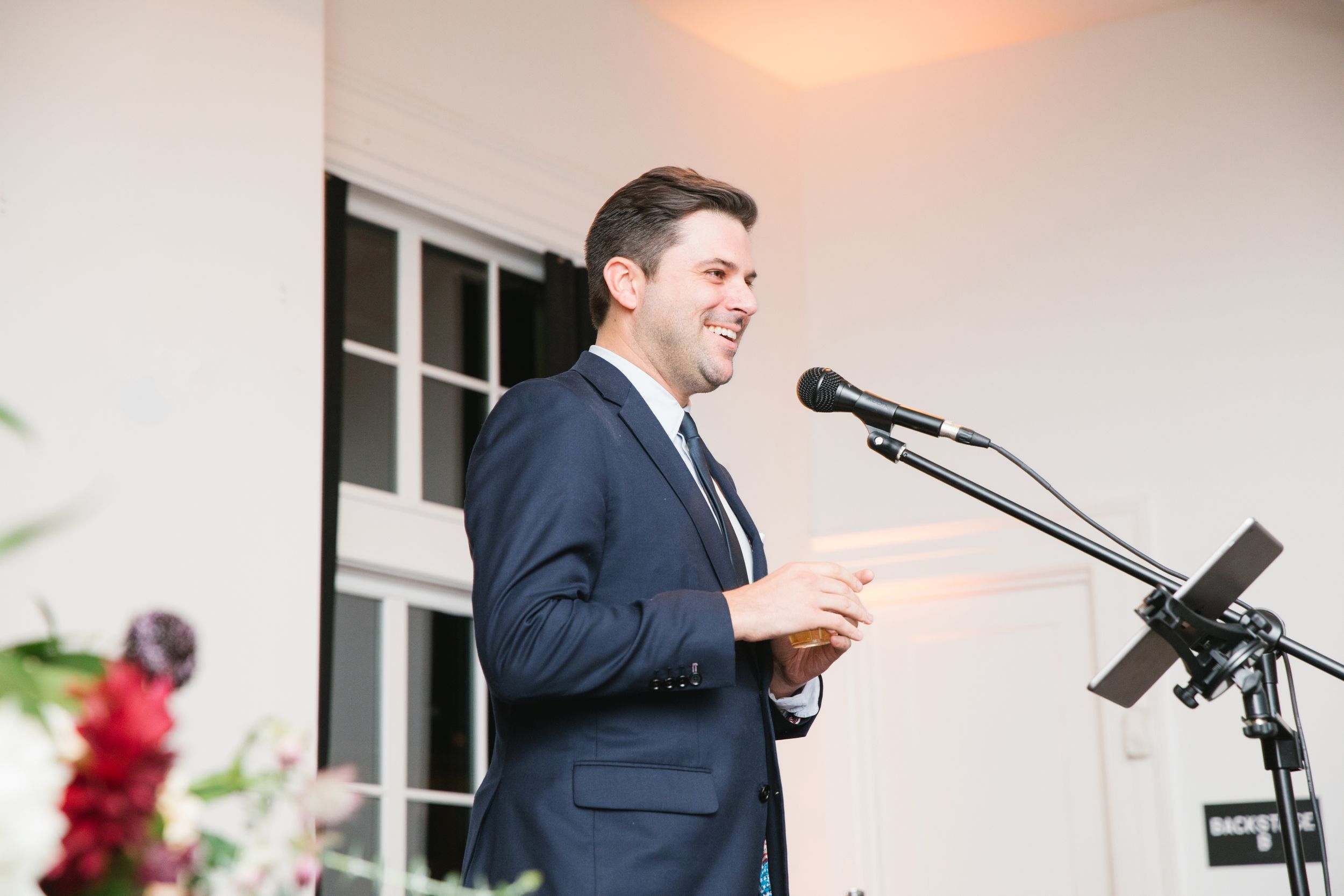 best man speech during reception