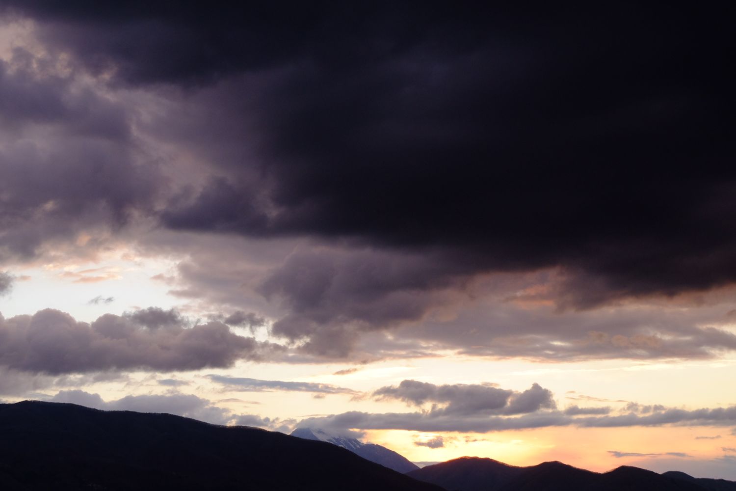 dramatic sky in Northern Tuscany