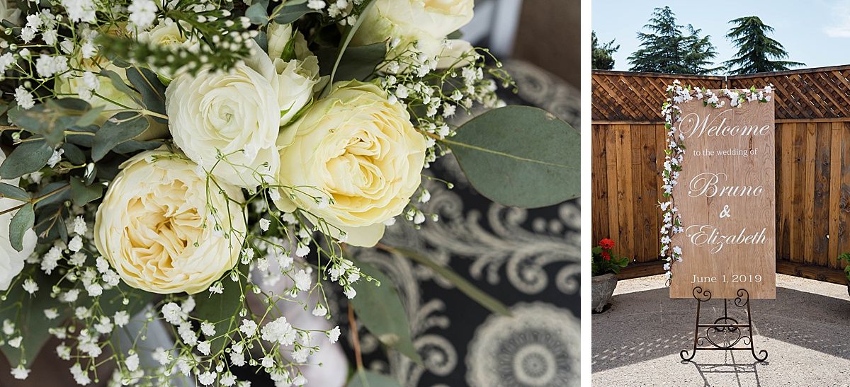 Central Valley California vineyard wine country destination wedding bouquet
