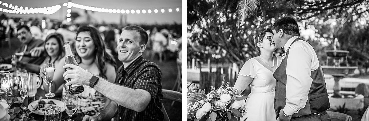 Central Valley California vineyard wine country destination wedding reception