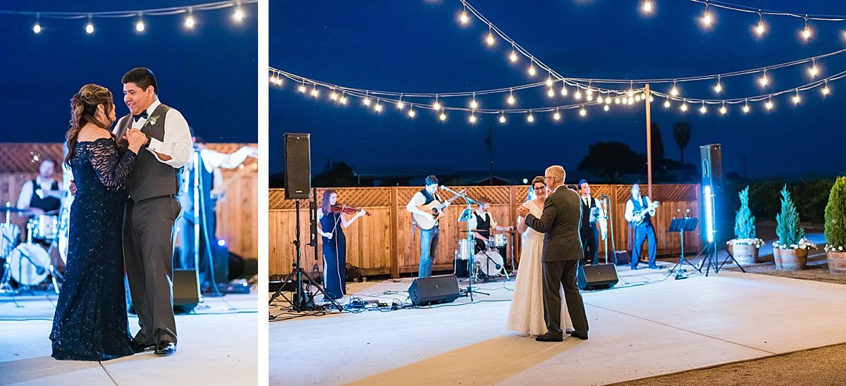 Central Valley California vineyard wine country destination wedding reception