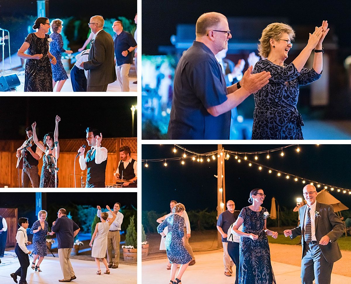 Central Valley California vineyard wine country destination wedding reception