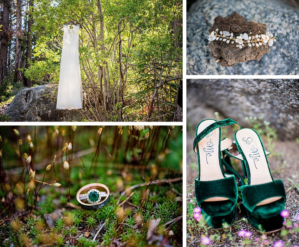 sequoia national wuksachi lodge rock wedding adventure destination dress rings shoes